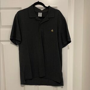 Brooks Brothers Dark Polo with Gold Logo